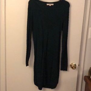 Loft Dark Teal Sweater Dress